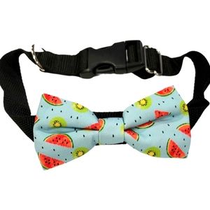 Pet Collar & Bowtie 12"-19" Adjustable Collar with Cute Detachable Bowtie